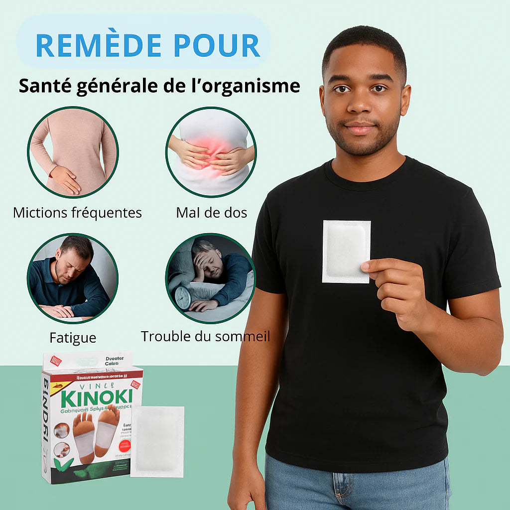 Patch pour les pieds et les reins détoxifie et revitalise naturellement - ZENDO COREAN SKINCARE